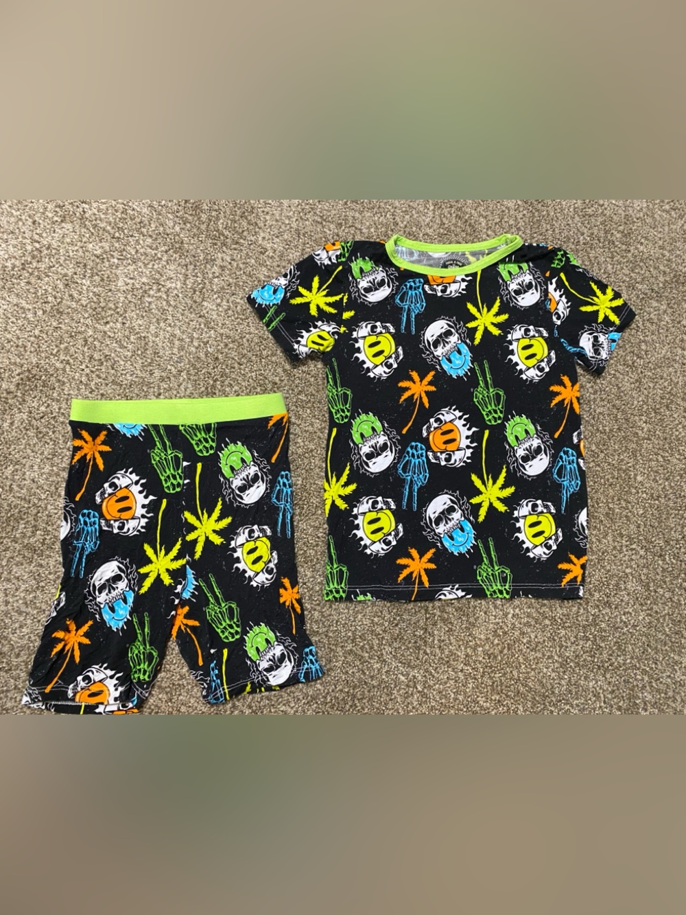 7/8 bamboo short set pajamas EUC